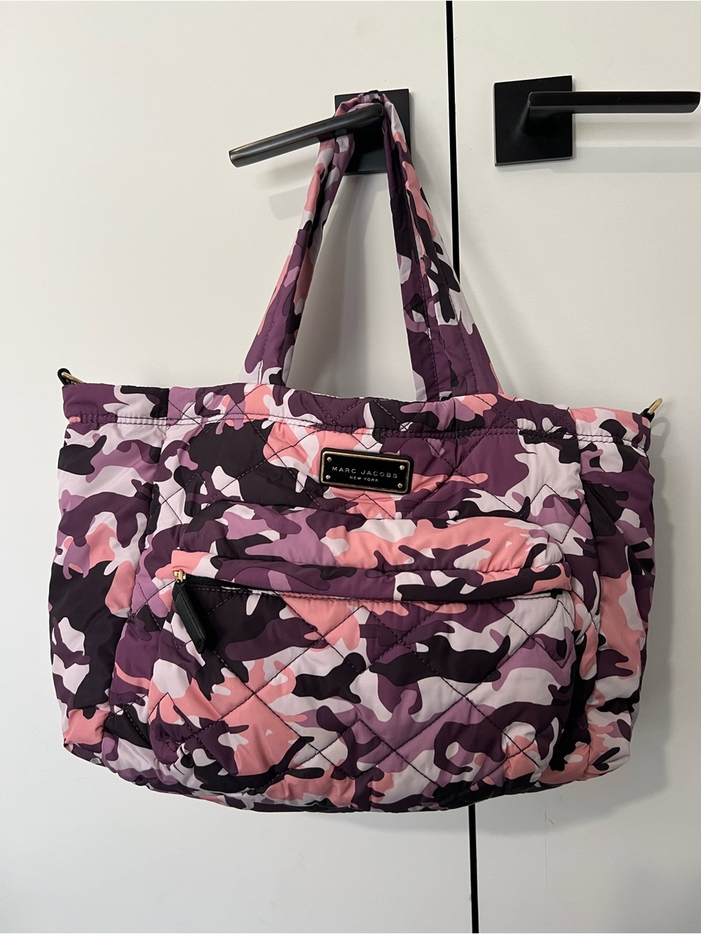 Marc by Marc Jacobs Crosby Nylon Camouflage Quilted Tote Diaper Bag